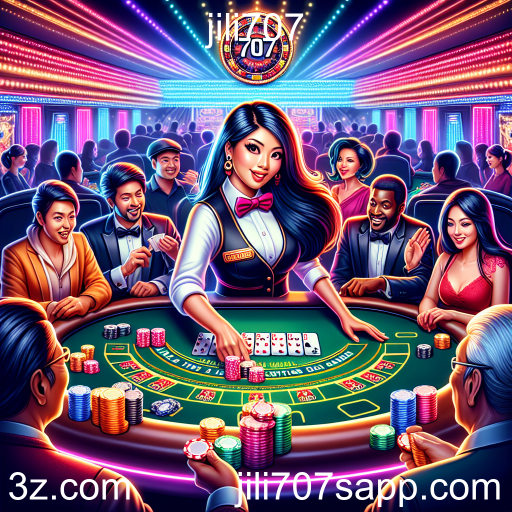 Experiência Imersiva no Cassino ao Vivo do Jili707